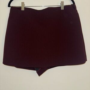Zara Burgundy Skort